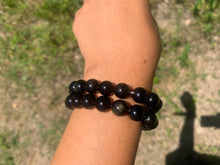 Charger l'image dans la galerie, Perles en obsidienne dorée entre 4 et 20mm