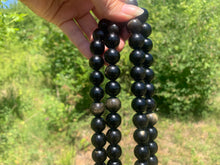 Charger l'image dans la galerie, Perles en obsidienne dorée entre 4 et 20mm