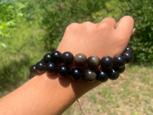 Charger l'image dans la galerie, Perles en obsidienne dorée entre 4 et 20mm