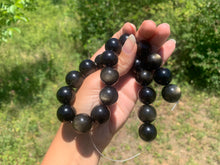 Charger l'image dans la galerie, Perles en obsidienne dorée entre 4 et 20mm