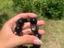 Charger l'image dans la galerie, Perles en obsidienne dorée entre 4 et 20mm