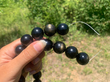 Charger l'image dans la galerie, Perles en obsidienne dorée entre 4 et 20mm