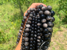 Charger l'image dans la galerie, Perles en obsidienne argentée entre 4 et 18mm OAU