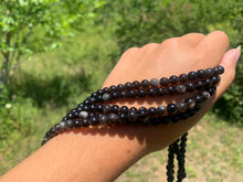 Charger l'image dans la galerie, Perles en obsidienne argentée entre 4 et 18mm OAU