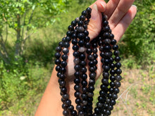 Charger l'image dans la galerie, Perles en obsidienne argentée entre 4 et 18mm OAU