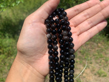 Charger l'image dans la galerie, Perles en obsidienne argentée entre 4 et 18mm OAU