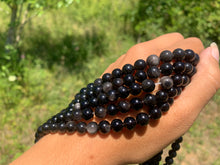 Charger l'image dans la galerie, Perles en obsidienne argentée entre 4 et 18mm OAU