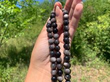 Charger l'image dans la galerie, Perles en obsidienne argentée entre 4 et 18mm OAU
