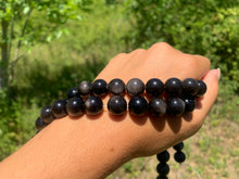 Charger l'image dans la galerie, Perles en obsidienne argentée entre 4 et 18mm OAU