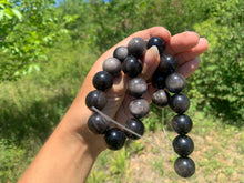 Charger l'image dans la galerie, Perles en obsidienne argentée entre 4 et 18mm OAU