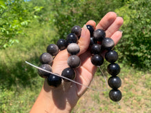 Charger l'image dans la galerie, Perles en obsidienne argentée entre 4 et 18mm OAU