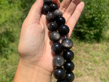 Charger l'image dans la galerie, Perles en obsidienne argentée entre 4 et 18mm OAU