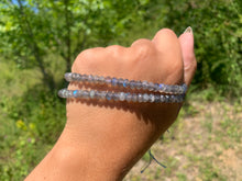 Charger l'image dans la galerie, Perles en labradorite, disque facetté