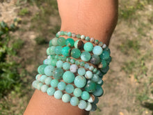 Charger l'image dans la galerie, Perles en chrysoprase entre 4 et 10mm