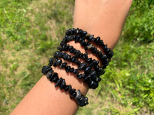 Charger l'image dans la galerie, Perles en obsidienne oeil céleste (arc-en-ciel), forme chips