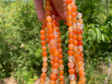 Charger l'image dans la galerie, Perles en agate mélangée avec des cornalines entre 4 et 14mm