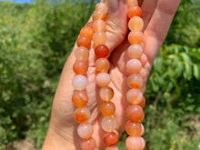 Charger l'image dans la galerie, Perles en agate mélangée avec des cornalines entre 4 et 14mm