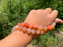 Charger l'image dans la galerie, Perles en agate mélangée avec des cornalines entre 4 et 14mm