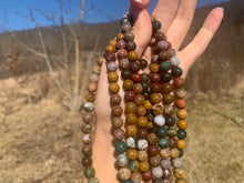 Charger l'image dans la galerie, Perles en jaspe océan entre 4 et 10mm