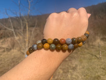 Charger l'image dans la galerie, Perles en jaspe océan entre 4 et 10mm