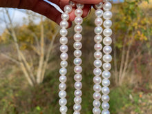 Charger l'image dans la galerie, Perles de culture blanche entre 5 et 8mm