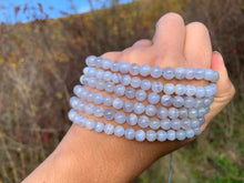 Charger l'image dans la galerie, Perles en agate blue lace entre 6 et 10mm ABLU