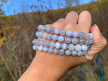 Charger l'image dans la galerie, Perles en agate blue lace entre 6 et 10mm ABLU