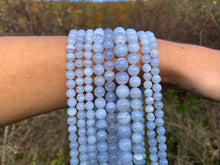 Charger l'image dans la galerie, Perles en agate blue lace entre 6 et 10mm ABLD