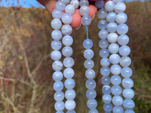 Charger l'image dans la galerie, Perles en agate blue lace entre 6 et 10mm ABLD
