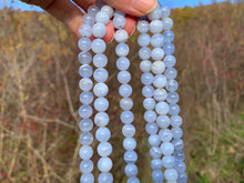 Charger l'image dans la galerie, Perles en agate blue lace entre 6 et 10mm ABLD