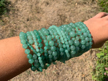 Charger l'image dans la galerie, Perles en aventurine verte entre 4 et 14mm