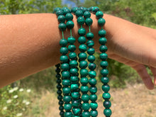 Charger l'image dans la galerie, Perles en malachite entre 4 et 12mm MD