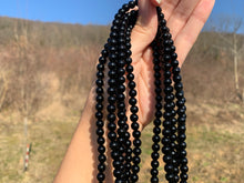 Charger l'image dans la galerie, Perles en obsidienne noire entre 4 et 18mm