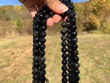 Charger l'image dans la galerie, Perles en obsidienne oeil céleste (arc-en-ciel) facettées entre 6 et 10mm