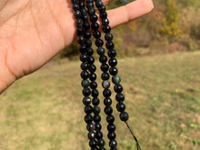 Charger l'image dans la galerie, Perles en obsidienne oeil céleste (arc-en-ciel) facettées entre 6 et 10mm