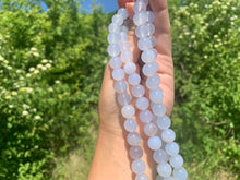 Charger l'image dans la galerie, Perles en calcédoine bleue CD, entre 4 et 10mm