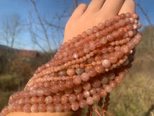 Charger l'image dans la galerie, Perles en pierre de lune pêche entre 4 et 10mm PLPU