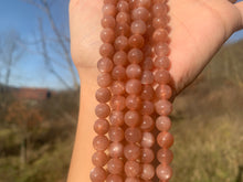 Charger l'image dans la galerie, Perles en pierre de lune pêche entre 4 et 10mm PLPU