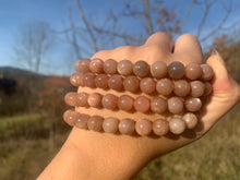 Charger l'image dans la galerie, Perles en pierre de lune pêche entre 4 et 10mm PLPU