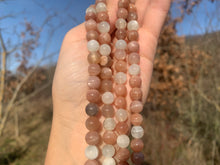 Charger l'image dans la galerie, Perles en pierre de lune multicolore entre 6 et 8mm PLMU