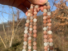 Charger l'image dans la galerie, Perles en pierre de lune multicolore entre 6 et 8mm PLMU