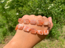 Charger l'image dans la galerie, Perles en pierre de soleil, forme "rectangle"