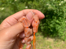 Charger l'image dans la galerie, Perles en pierre de soleil, forme "rectangle"