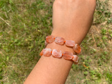 Charger l'image dans la galerie, Perles en pierre de soleil, forme "rectangle"