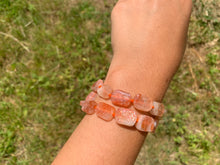 Charger l'image dans la galerie, Perles en pierre de soleil, forme "rectangle"