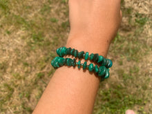 Charger l'image dans la galerie, Perles en malachite, 10-12mm