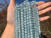Charger l'image dans la galerie, Perles en aigue-marine entre 6 et 8mm AMD