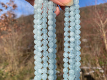 Charger l'image dans la galerie, Perles en aigue-marine entre 6 et 8mm AMD