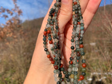 Charger l'image dans la galerie, Perles en jaspe héliotrope entre 4 et 12mm