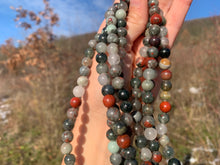 Charger l'image dans la galerie, Perles en jaspe héliotrope entre 4 et 12mm